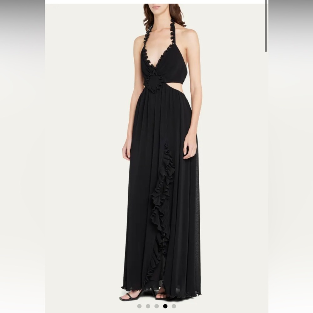 Talitha Ruffle Halter Maxi Dress